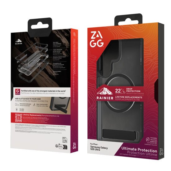 ZAGG Rainier Snap KS coque de protection pour téléphones portables 17,5 cm (6.9") Housse Noir