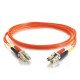 C2G 3m LC/LC LSZH Duplex 50/125 Multimode Fibre Patch Cable câble de fibre optique Orange