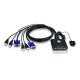 Aten CS22U commutateur écran, clavier et souris Noir Aten CS22U commutateur écran, clavier et souris Noir