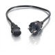 C2G 0.5m Universal Power Cord Noir 0,5 m C2G 0.5m Universal Power Cord Noir 0,5 m