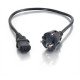 C2G 0.5m Universal Power Cord Noir 0,5 m