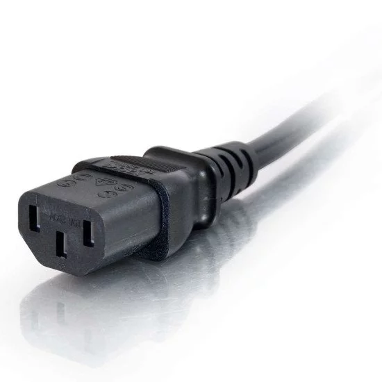 Câble D'alimentation 2 Mètres - Fiche Européenne Schuko Angle Droit Vers Prise C13, Pour PC, écran, Imprimante