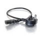 C2G 0.5m Universal Power Cord Noir 0,5 m