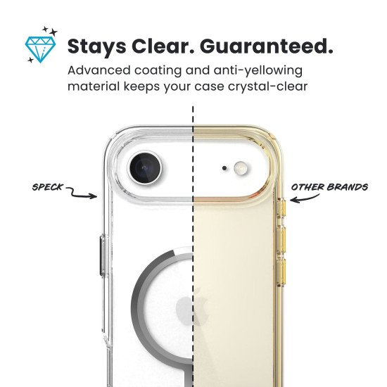 Speck 150963-3240 coque de protection pour téléphones portables 16,5 cm (6.5") Housse Transparent, Argent