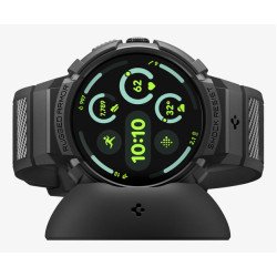Spigen ACS11223 accessoire intelligent à porter sur soi Boîtier + bracelet Noir Polyuréthane thermoplastique (TPU)