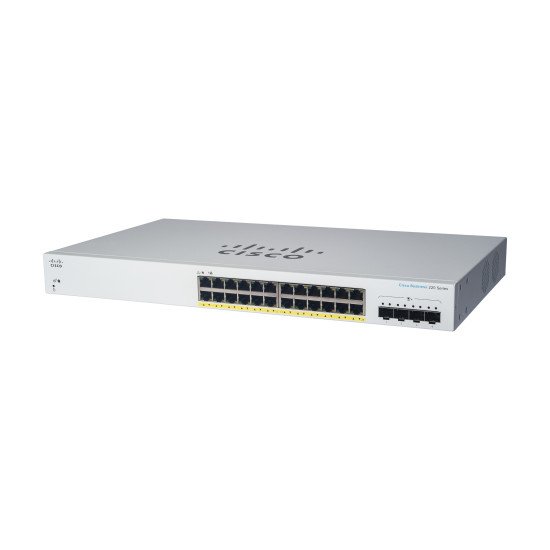 Cisco CBS220-24P-4G Géré L2 Gigabit Ethernet (10/100/1000) Connexion Ethernet POE 1U Blanc Cisco CBS220-24P-4G Géré L2 Gigabit Ethernet (10/100/1000) Connexion Ethernet POE 1U Blanc