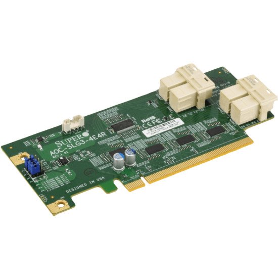 Supermicro AOC-SLG3-4E4R carte et adaptateur d'interfaces Interne SAS