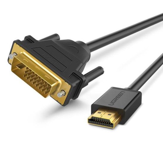 Ugreen 30116 câble vidéo et adaptateur 1 m DVI HDMI Noir