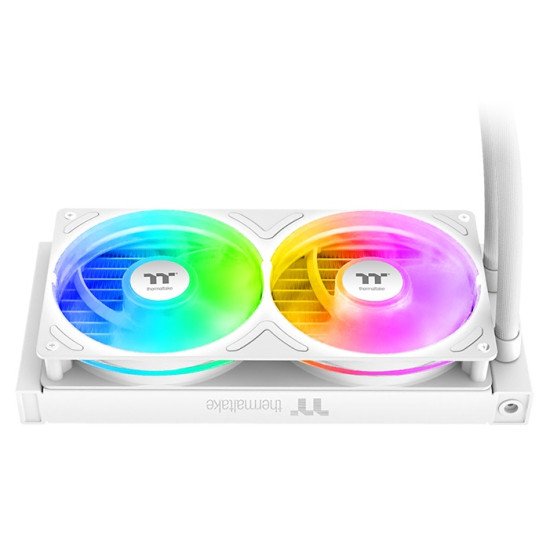 Thermaltake TH240 V3 ARGB Processeur Refroidisseur de liquide tout-en-un 12 cm Blanc 1 pièce(s)