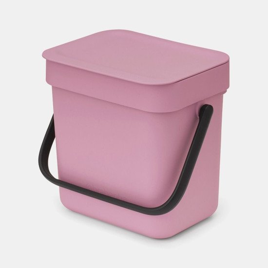 Brabantia Sort & Go 3 L Rectangulaire Plastique recyclé Rose