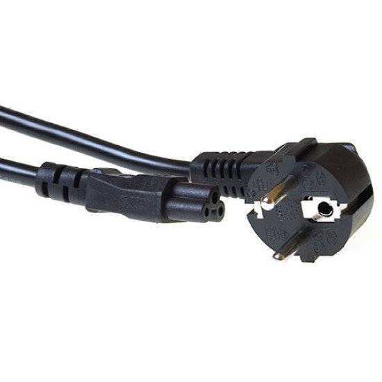 ACT AK5162 câble électrique Noir 1 m CEE7/7 Coupleur C5