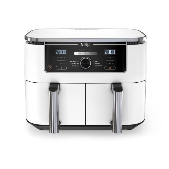 Ninja AF400EU Double 9,5 L Autonome 2470 W Friteuse d'air chaud Blanc Ninja AF400EU Double 9,5 L Autonome 2470 W Friteuse d'air chaud Blanc
