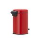 Brabantia 112140 poubelle 3 L Rond Rouge