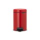 Brabantia 112140 poubelle 3 L Rond Rouge