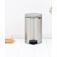 Brabantia 112041 poubelle 12 L Rond Acier inoxydable