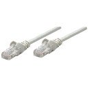 Intellinet Câble patch réseau Cat6A, 0,25 m, gris, cuivre, S/FTP, LSOH/LSZH, PVC, RJ45, contacts plaqués or, anti-accroc, avec manchon, garantie à vie