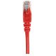 Intellinet Câble patch réseau, Cat6, 0,25 m, rouge, cuivre, S/FTP, LSOH/LSZH, PVC, RJ45, contacts plaqués or, anti-accroc, avec manchon, garantie à vie