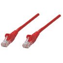 Intellinet Câble patch réseau Cat6A, 0,25 m, rouge, cuivre, S/FTP, LSOH/LSZH, PVC, RJ45, contacts plaqués or, anti-accroc, avec manchon, garantie à vie