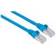 Intellinet Câble patch réseau Cat6A, 10 m, bleu, cuivre, S/FTP, LSOH/LSZH, PVC, RJ45, contacts plaqués or, anti-accroc, avec manchon, garantie à vie