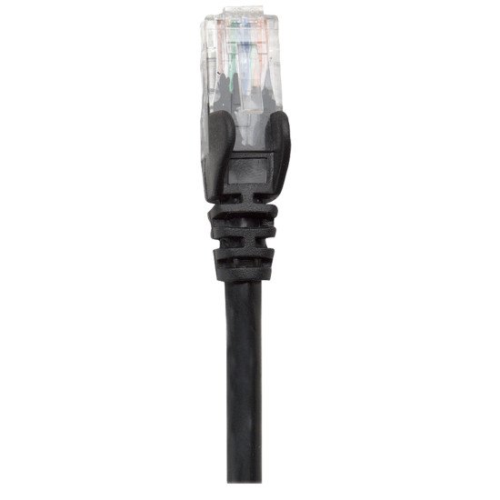 Intellinet Câble patch réseau, Cat6, 0,25 m, noir, cuivre, S/FTP, LSOH/LSZH, PVC, RJ45, contacts plaqués or, anti-accroc, avec manchon, garantie à vie