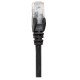 Intellinet Câble patch réseau, Cat6, 0,25 m, noir, cuivre, S/FTP, LSOH/LSZH, PVC, RJ45, contacts plaqués or, anti-accroc, avec manchon, garantie à vie