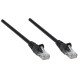 Intellinet Câble patch réseau, Cat6, 0,25 m, noir, cuivre, S/FTP, LSOH/LSZH, PVC, RJ45, contacts plaqués or, anti-accroc, avec manchon, garantie à vie