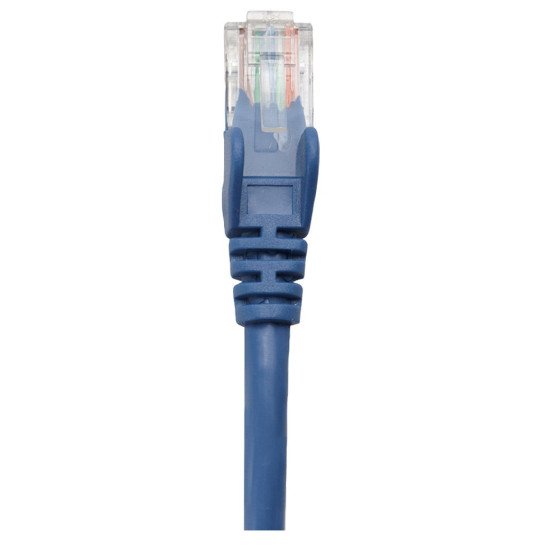 Intellinet Câble patch réseau Cat6A, 20 m, bleu, cuivre, S/FTP, LSOH/LSZH, PVC, RJ45, contacts plaqués or, anti-accroc, avec manchon, garantie à vie