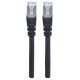 Intellinet Câble patch réseau Cat6A, 1 m, noir, cuivre, S/FTP, LSOH/LSZH, PVC, RJ45, contacts plaqués or, anti-accroc, avec manchon, garantie à vie