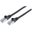 Intellinet Câble patch réseau Cat6A, 0,5 m, noir, cuivre, S/FTP, LSOH/LSZH, PVC, RJ45, contacts plaqués or, anti-accroc, avec manchon, garantie à vie