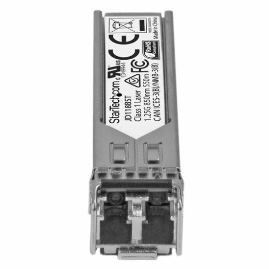 StarTech.com Module de transceiver SFP 1000Base-SX à fibre optique Gigabit - Compatible HP JD118B - Multimode LC - 550 m