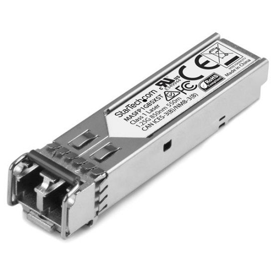 StarTech.com Module de transceiver SFP 1000Base-SX à fibre optique Gb - Compatible Cisco Meraki MA-SFP-1GB-SX - Multimode LC - 550 m