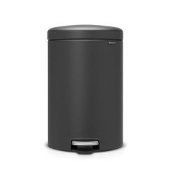 Brabantia 114182 poubelle 20 L Rond Plastique Gris Brabantia 114182 poubelle 20 L Rond Plastique Gris