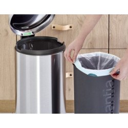 Brabantia 111822 poubelle 30 L Rond Acier inoxydable Brabantia 111822 poubelle 30 L Rond Acier inoxydable