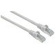 Intellinet Câble patch réseau Cat6A, 1 m, gris, cuivre, S/FTP, LSOH/LSZH, PVC, RJ45, contacts plaqués or, anti-accroc, avec manchon, garantie à vie