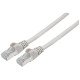 Intellinet Câble patch réseau Cat6A, 1 m, gris, cuivre, S/FTP, LSOH/LSZH, PVC, RJ45, contacts plaqués or, anti-accroc, avec manchon, garantie à vie