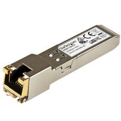 StarTech.com Module SFP GBIC compatible Juniper EX-SFP-1GE-T - Transceiver Mini GBIC 10/100/1000BASE-T StarTech.com Module SFP GBIC compatible Juniper EX-SFP-1GE-T - Transceiver Mini GBIC 10/100/1000BASE-T