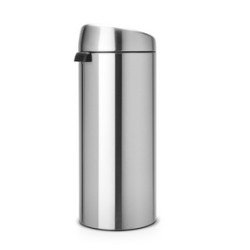 Brabantia Touch Bin, 30L Rond Plastique, Acier inoxydable Brabantia Touch Bin, 30L Rond Plastique, Acier inoxydable