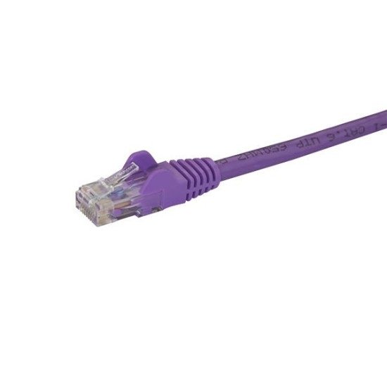 StarTech.com Câble réseau Cat6 UTP sans crochet de 3 m - Violet