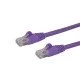 StarTech.com Câble réseau Cat6 UTP sans crochet de 7 m - Violet StarTech.com Câble réseau Cat6 UTP sans crochet de 7 m - Violet