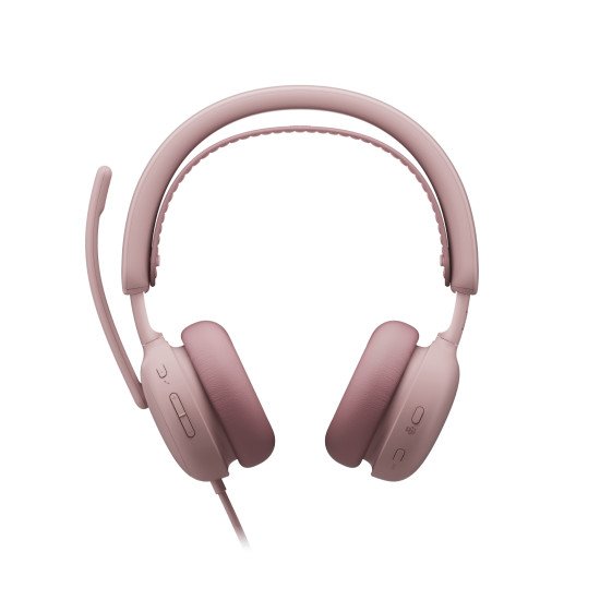 Logitech 981-001616 casque Avec fil Arceau Appels/Musique USB Type-C / USB Type-A Rose