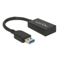 DeLOCK 65698 câble USB USB 3.2 Gen 2 (3.1 Gen 2) 0,15 m USB A USB C Noir