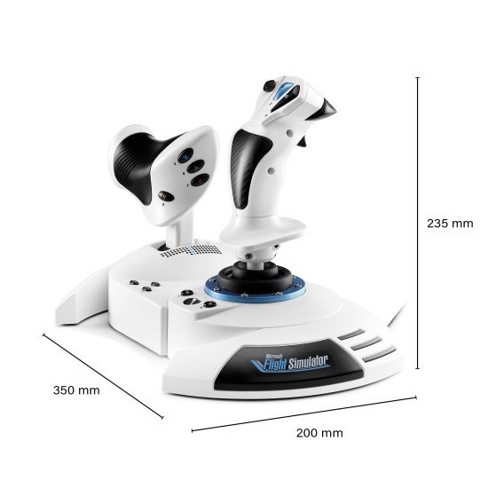 Thrustmaster T.Flight Hotas One Microsoft Flight Simulator Edition - Le HOTAS d'initiation le plus populaire, désormais sous licence officielle Microsoft Flight Simulator sur Xbox Series X|S et PC