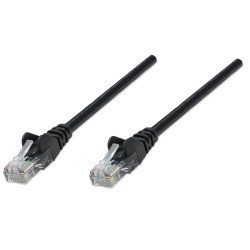 Intellinet Câble patch réseau Cat6A, 0,25 m, noir, cuivre, S/FTP, LSOH/LSZH, PVC, RJ45, contacts plaqués or, anti-accroc, avec manchon, garantie à vie