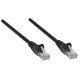 Intellinet Câble patch réseau Cat6A, 0,25 m, noir, cuivre, S/FTP, LSOH/LSZH, PVC, RJ45, contacts plaqués or, anti-accroc, avec manchon, garantie à vie