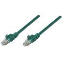 Intellinet Câble patch réseau Cat6A, 0,25 m, vert, cuivre, S/FTP, LSOH/LSZH, PVC, RJ45, contacts plaqués or, anti-accroc, avec manchon, garantie à vie