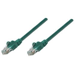 Intellinet Câble patch réseau Cat6A, 0,25 m, vert, cuivre, S/FTP, LSOH/LSZH, PVC, RJ45, contacts plaqués or, anti-accroc, avec manchon, garantie à vie