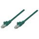 Intellinet Câble patch réseau, Cat6, 0,25 m, vert, cuivre, S/FTP, LSOH/LSZH, PVC, RJ45, contacts plaqués or, anti-accroc, avec manchon, garantie à vie