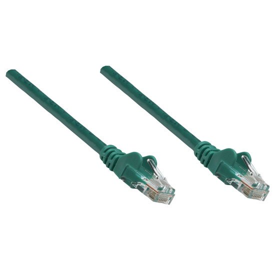 Intellinet Câble patch réseau, Cat6, 0,25 m, vert, cuivre, S/FTP, LSOH/LSZH, PVC, RJ45, contacts plaqués or, anti-accroc, avec manchon, garantie à vie