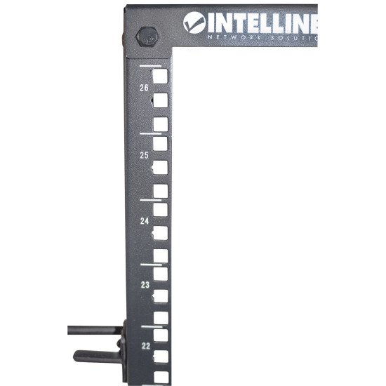 Intellinet Baie réseau ouverte 19" à 4 montants, 26U, noire, en kit, charge max. 360 kg