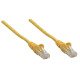 Intellinet Câble patch réseau Cat6A, 0,25 m, jaune, cuivre, S/FTP, LSOH/LSZH, PVC, RJ45, contacts plaqués or, anti-accroc, avec manchon, garantie à vie